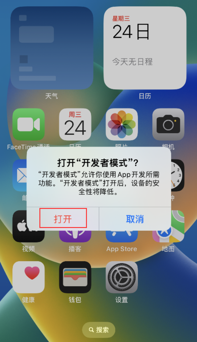 细河苹果手机维修分享如何打开开发者模式 