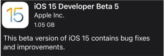 细河苹果手机维修分享如何升级到iOS15.0 beta5 